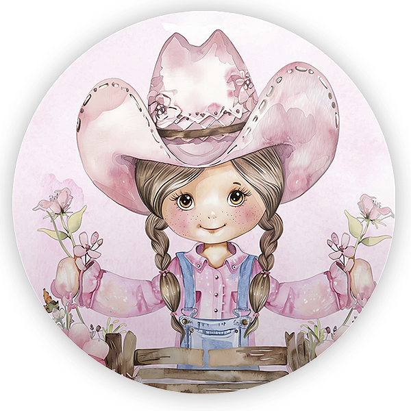 Painel Redondo - Fazendinha - Sublimado 3D