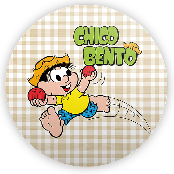 Painel Redondo - Chico Bento Turma Da Monica - Sublimado 3D