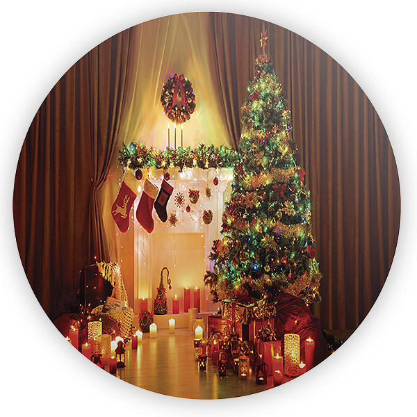 Painel Redondo - Natal - Sublimado 3D