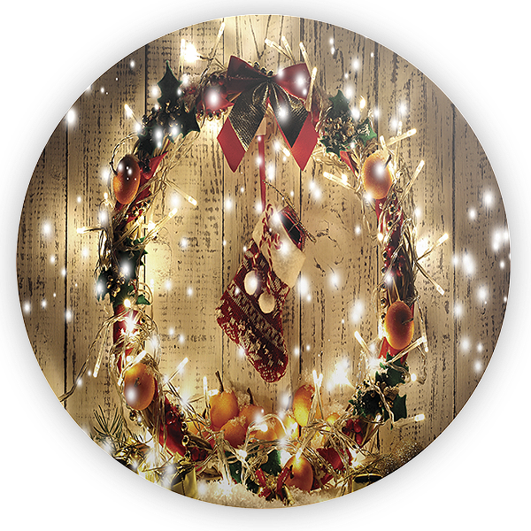 Painel Redondo - Natal - Sublimado 3D