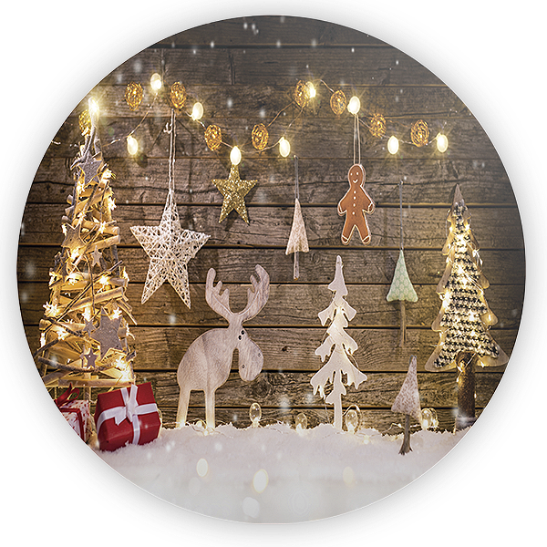 Painel Redondo - Natal - Sublimado 3D