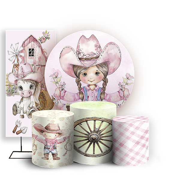 KIT Redondo Trio e Faixa - Fazendinha