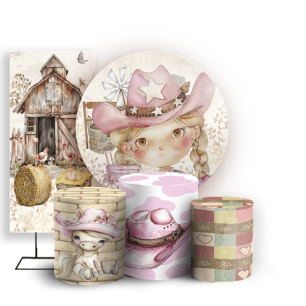 KIT Redondo Trio e Faixa - Fazendinha