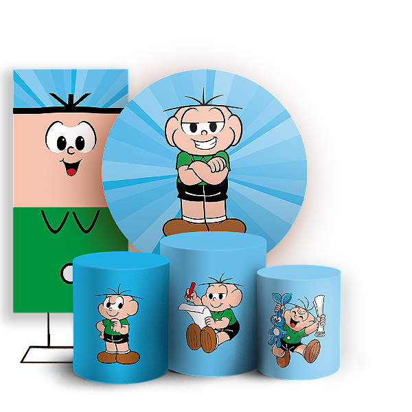 KIT Redondo Trio e Faixa - Cebolinha Turma da Monica