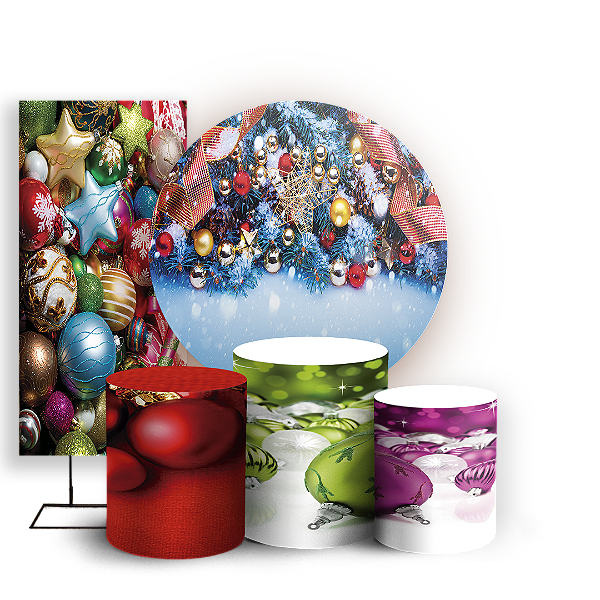 KIT Redondo Trio e Faixa - Natal