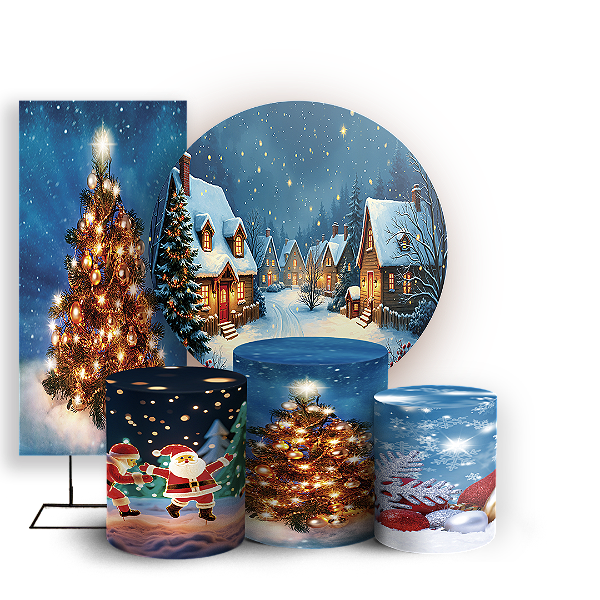 KIT Redondo Trio e Faixa - Natal