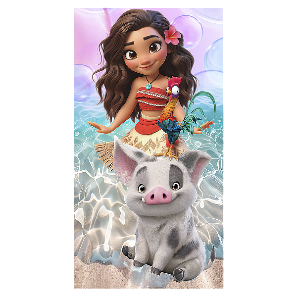 Faixa Lateral - Moana - Sublimado 3D