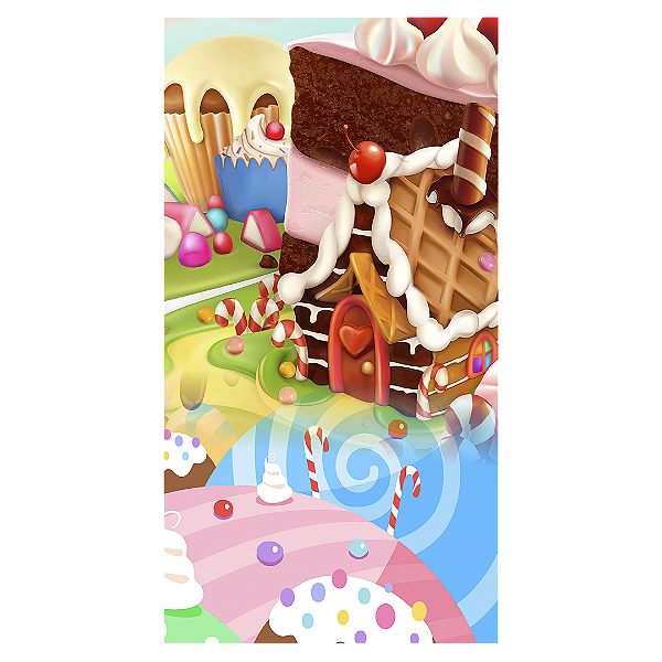 Faixa Lateral - Doces Confeitaria - Sublimado 3D