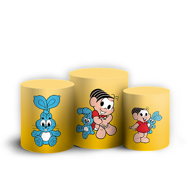 Trio Cilindro - Monica   Turma da Monica - Sublimado 3D