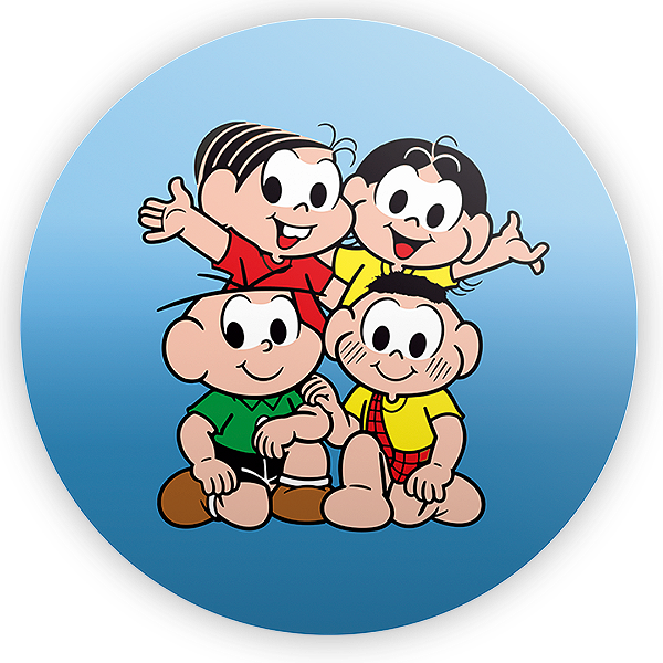Painel Redondo - Turma da Monica - Sublimado 3D