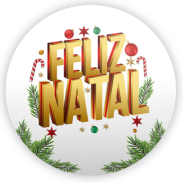 Painel Redondo - Natal  - Sublimado 3D