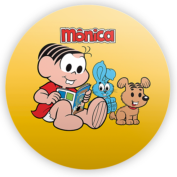 Painel Redondo - Monica   Turma da Monica - Sublimado 3D