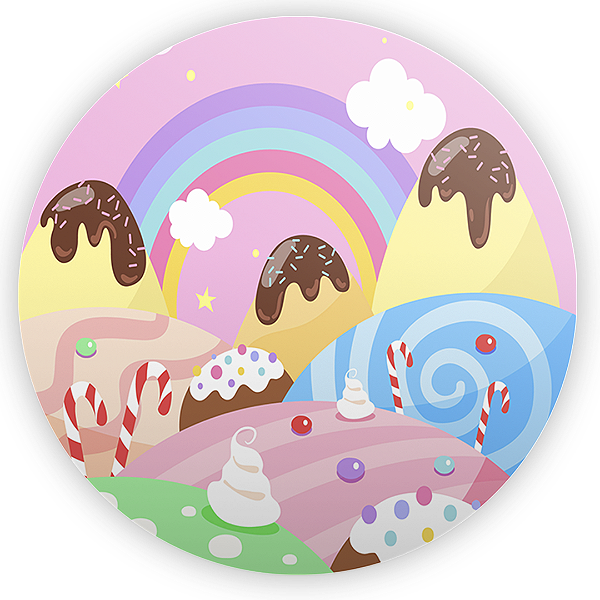 Painel Redondo - Doces Confeitaria - Sublimado 3D