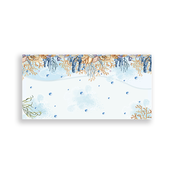 Painel Retangular - Fundo do Mar - Sublimado 3D