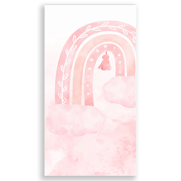 Faixa Lateral - Arco Iris Rosa - Sublimado 3D