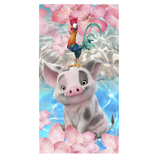 Faixa Lateral - Moana - Sublimado 3D