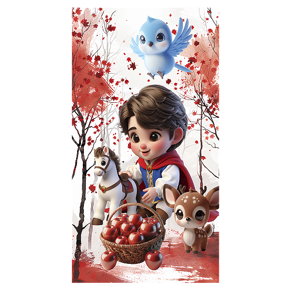 Faixa Lateral - Branca De Neve - Sublimado 3D