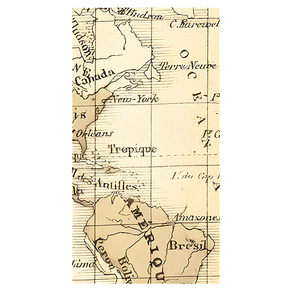 Faixa Lateral - Mapa Viagens - Sublimado 3D