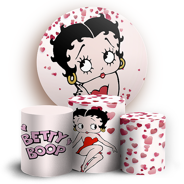KIT Redondo e Trio - Betty Boop - Sublimado 3D