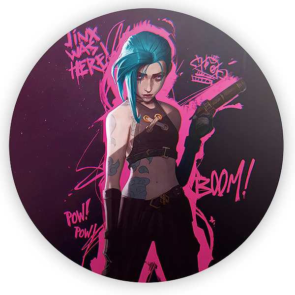 Painel Redondo - Arcane - Sublimado 3D