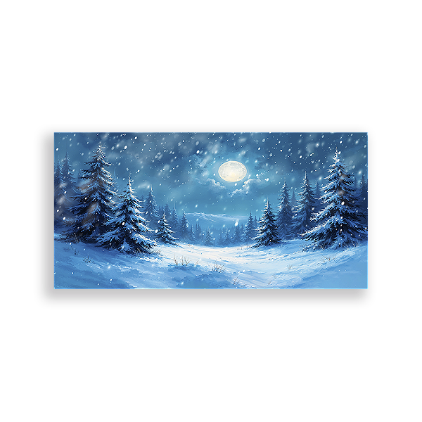 Painel Retangular - Floresta Neve - Sublimado 3D