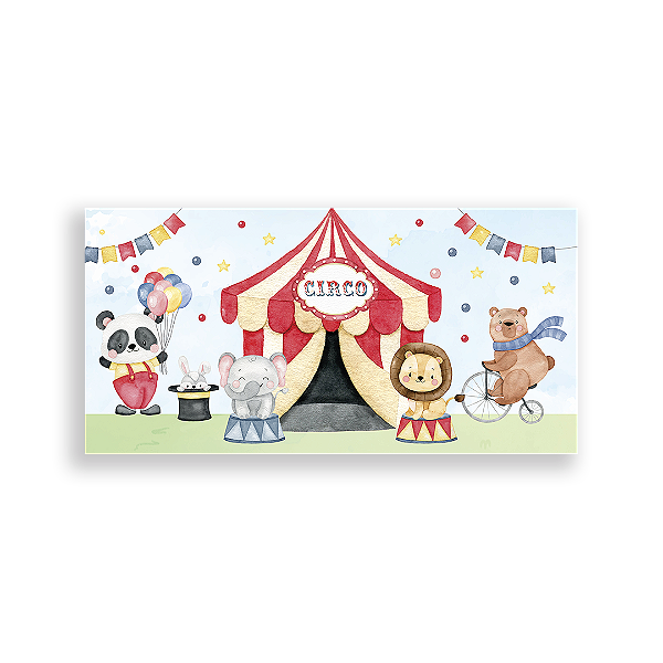 Painel Retangular - Circo - Sublimado 3D