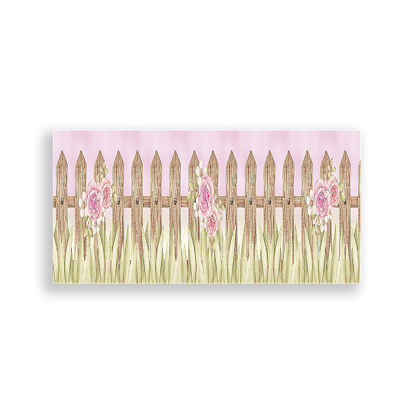 Painel Retangular - Cerca Boiadeira Rosa - Sublimado 3D
