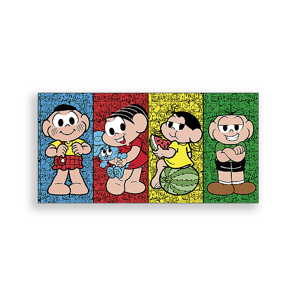 Painel Retangular - Turma da Monica - Sublimado 3D