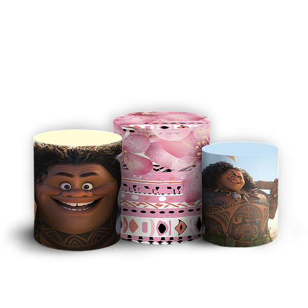Trio Cilindro - Moana - Sublimado 3D
