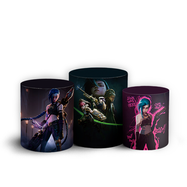 Trio Cilindro - Arcane - Sublimado 3D