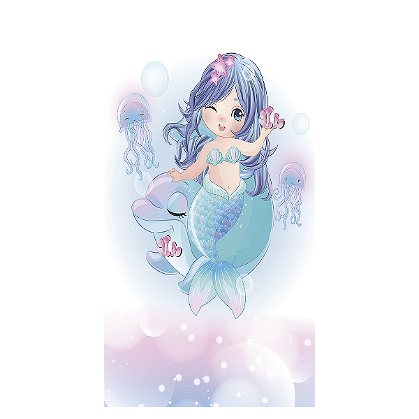 Faixa Lateral - Sereia - Sublimado 3D