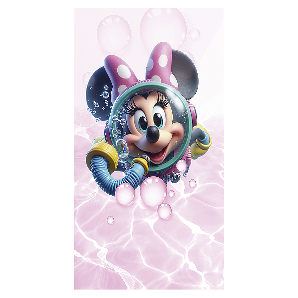 Faixa Lateral - Minnie Pool Party - Sublimado 3D