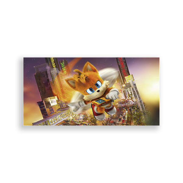 Painel Retangular - Sonic Tails - Sublimado 3D