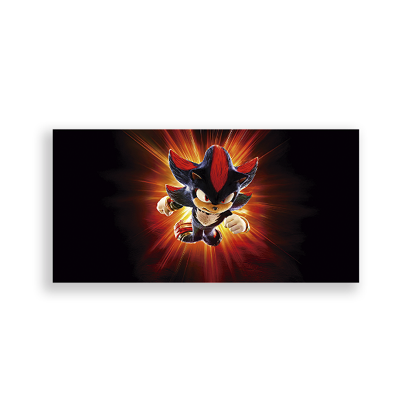 Painel Retangular - Sonic Shadow - Sublimado 3D