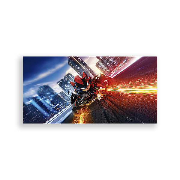 Painel Retangular - Sonic Shadow - Sublimado 3D