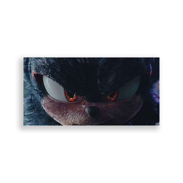 Painel Retangular - Sonic Shadow - Sublimado 3D