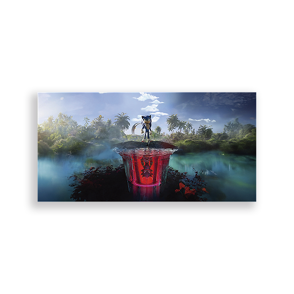 Painel Retangular - Sonic Shadow - Sublimado 3D