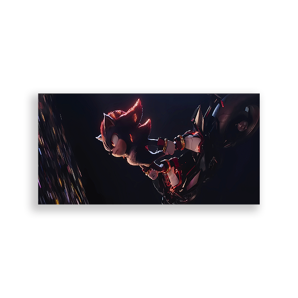 Painel Retangular - Sonic Shadow - Sublimado 3D