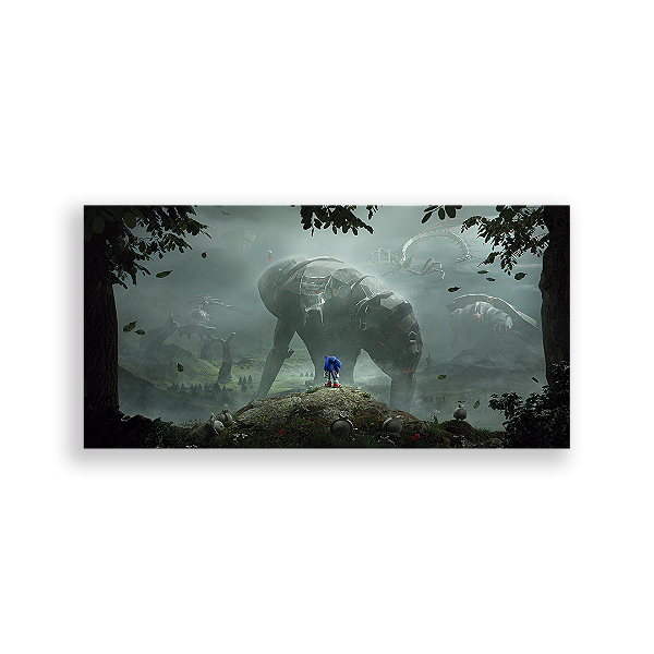 Painel Retangular - Sonic - Sublimado 3D