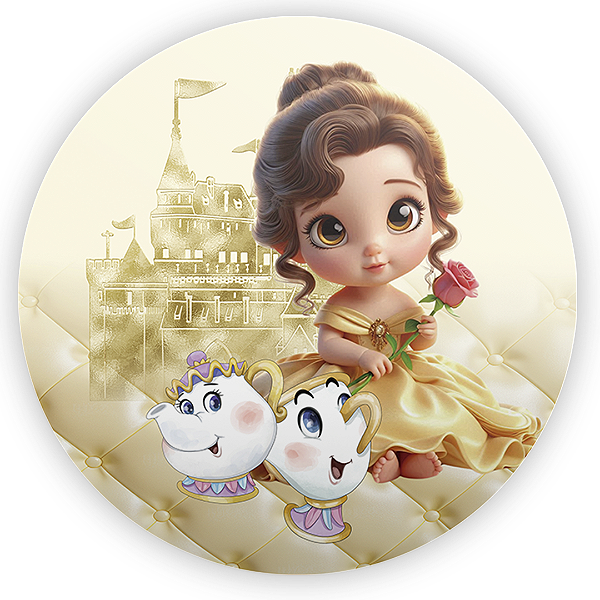 Painel Redondo - Bela - Sublimado 3D