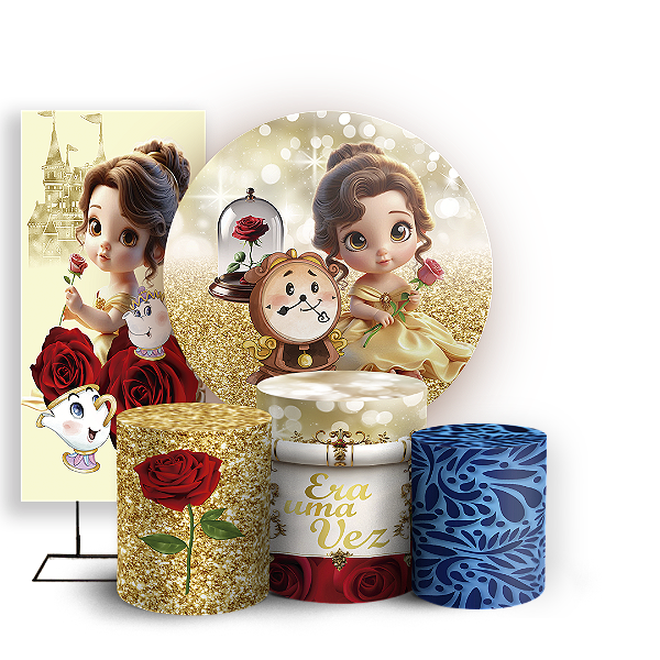 KIT Redondo Trio e Faixa - Bela - Sublimado 3D