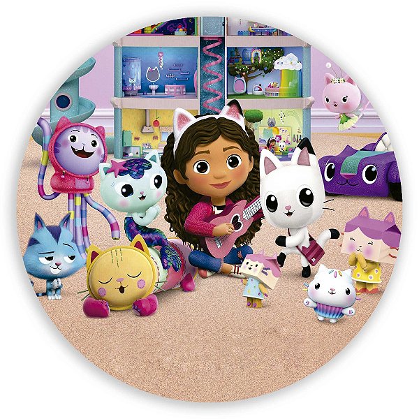 Mini Painel - A Casa Magica da Gabby - Sublimado 3D