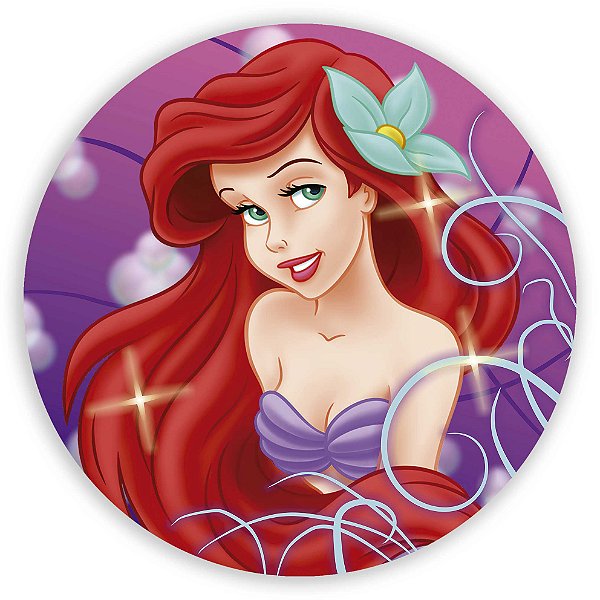 Mini Painel - Ariel Pequena Sereia - Sublimado 3D