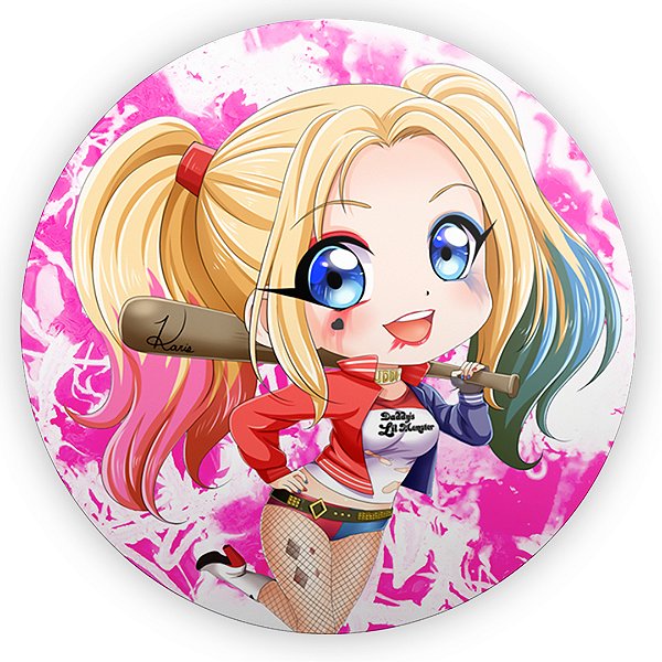 Mini Painel - Arlequina - Sublimado 3D