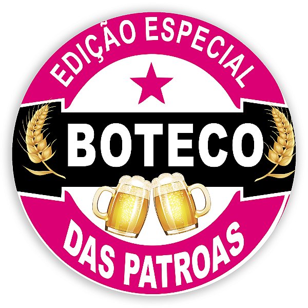 Mini Painel - Boteco Das Patroas - Sublimado 3D