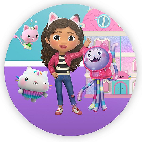 Mini Painel - Casa Magica da Gabby - Sublimado 3D