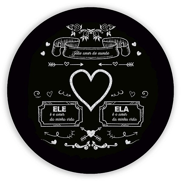 Mini Painel - Casamento - Sublimado 3D