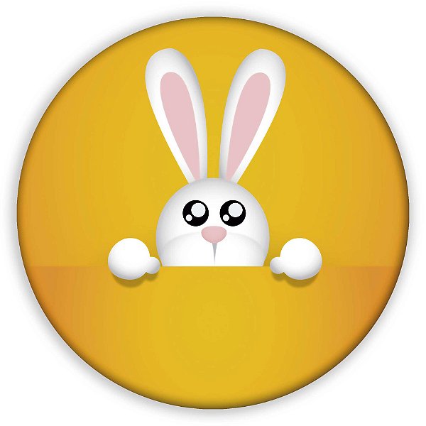 Mini Painel - Coelho da Pascoa - Sublimado 3D