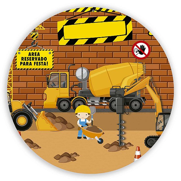 Mini Painel - Construcao - Sublimado 3D