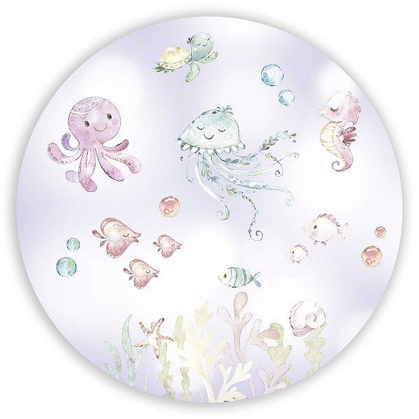 Mini Painel - Fundo do Mar - Sublimado 3D